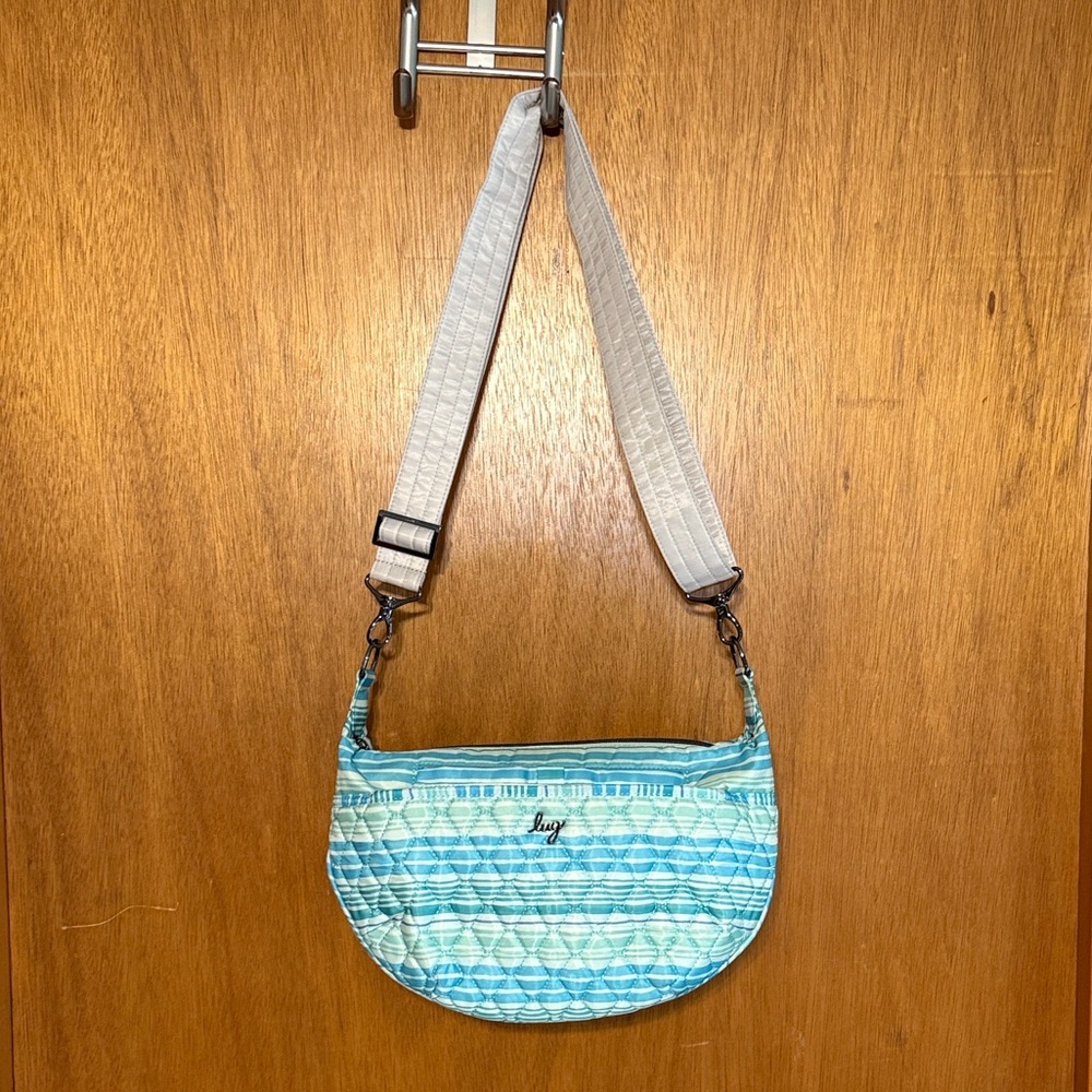 Lug Bolero Crossbody Bag Love Waves Aqua Like New